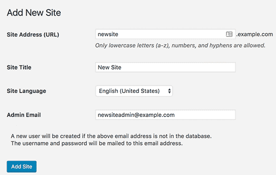 Adding New Sites to WordPress Multisite Network
