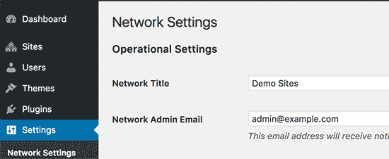 configure network settings