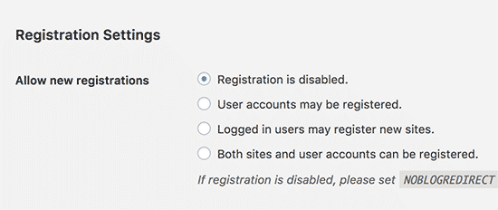 Steps to open Multisite Network for Registrations
