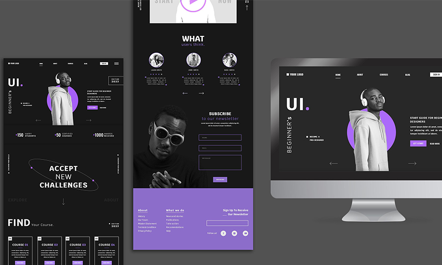 Websites layout